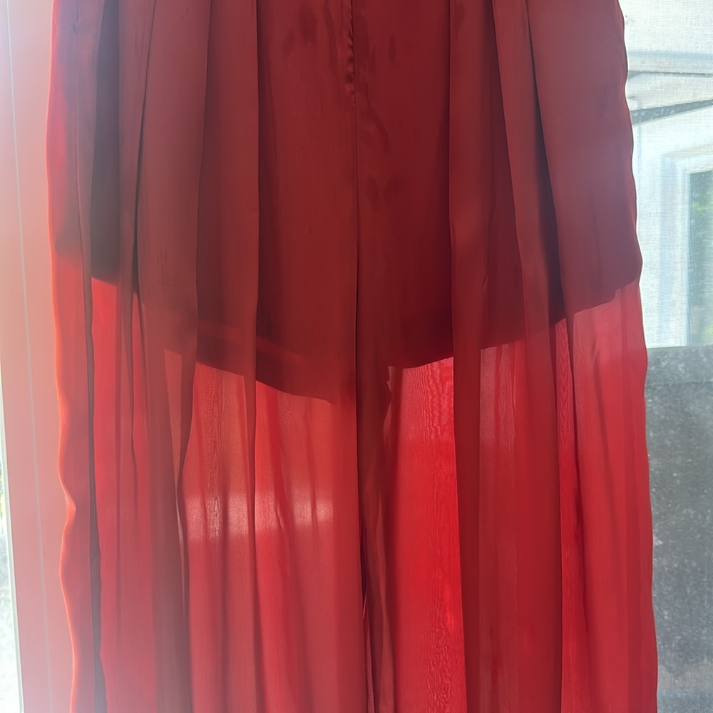 L’Atiste orange palazzo wide led pants SzL NWT spring summer pants resort wear